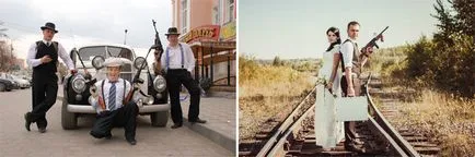 Nuntă în idei de design stil Mafia cu fotografii și video, imagini tineri casatoriti (stilul de nunta) Nuntă în idei de design stil Mafia cu fotografii și video, imagini tineri casatoriti