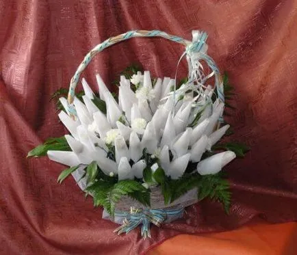 Buchet de dulciuri cu mâinile sale un decor frumos dulce (buchet) Buchet de dulciuri cu mâinile sale un decor frumos dulce