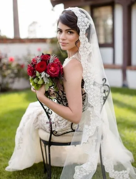 voal de nunta si a tipurilor sale (O astfel de voal perfectă) Voalete de nuntă și speciile sale