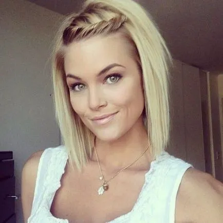 Styling pentru par scurt, cu un volum de fotografie