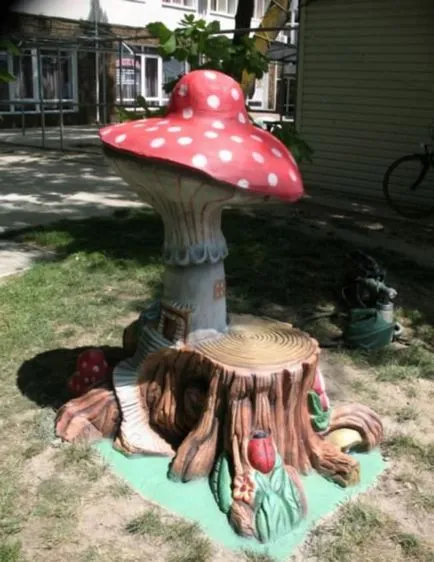 ciuperci decor Plot, cu propriile lor mâini, o clasă de master, foto, video