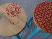 Stencil pentru a decora mâinile lor și șabloane de aplicații