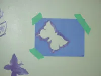 Stencil pentru a decora mâinile lor și șabloane de aplicații