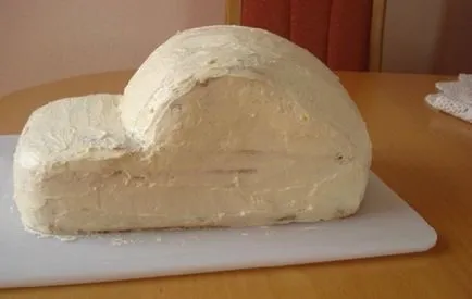Cake - mașina - mâinile mastic la domiciliu