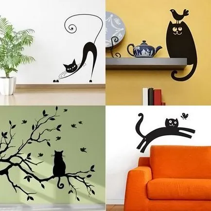 Stencil pentru a decora mâinile lor și șabloane de aplicații