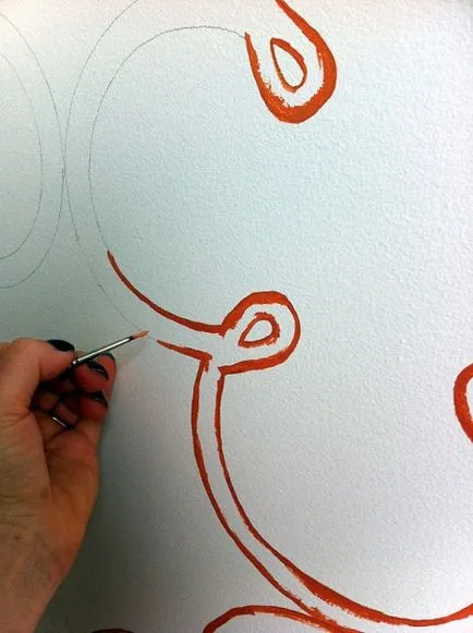 Stencil pentru pereți cu propriile sale mâini 4 master class cu pas cu pas fotografii (mâini) Stencil pentru pereți cu propriile sale mâini 4 master class cu pas cu pas fotografii