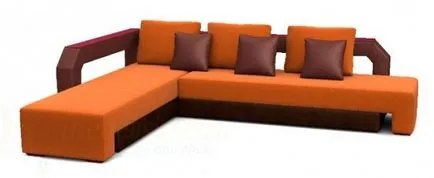 Sofa colțar cu saltea ortopedică
