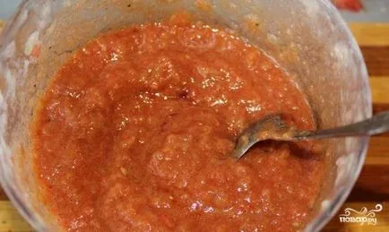 pui fiert cu sos - un pas cu pas reteta cu fotografii pe (hrana) Carne de pui cu sos - un pas cu pas reteta cu fotografii de pe
