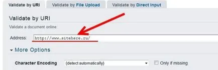 site-ul de validare