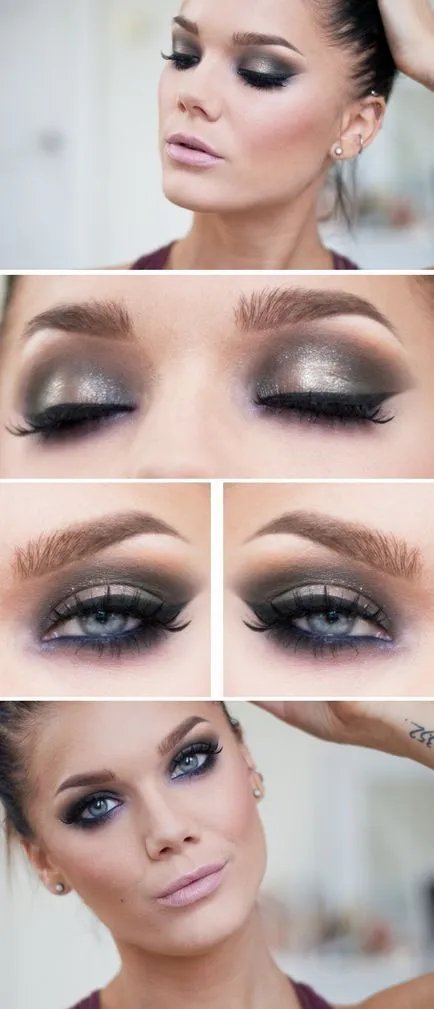 Seara machiaj pas cu pas, cu fotografii și descriere (pentru machiaj de vacanță) Seara make-up pas cu pas, cu fotografii și descriere