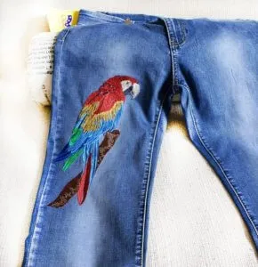 Broderie pe blugi, sfaturi pentru lucrul