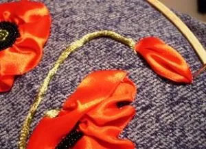 panglici broderie - maci