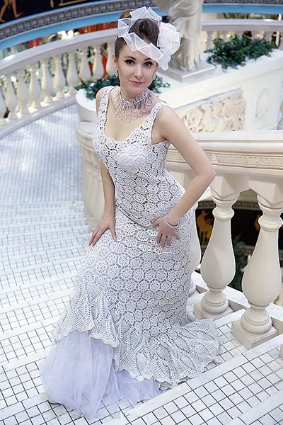 Tricotate rochie de mireasa - un costum unic de mireasa (tricotate) Tricotate rochie de mireasa - un costum unic de mireasa
