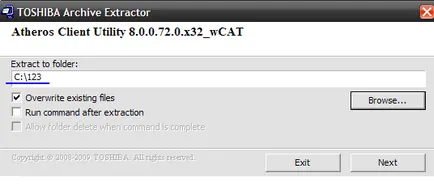 Wi-Fi router-ul de la adaptorul folosind software-ul Atheros utilitate client