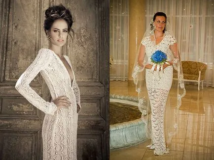 Tricotate rochie de mireasa - un costum unic de mireasa (unic) Tricotate rochie de mireasa - un costum unic de mireasa