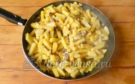 Cartofi prăjiți cu pas ciuperci reteta cu pas