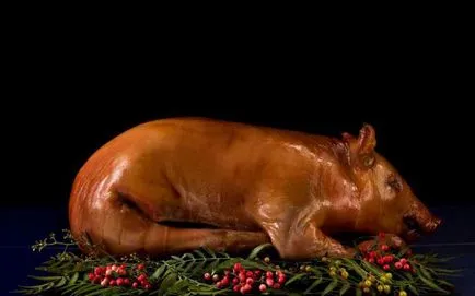 Baked ingredientele și metoda de purcel preparare (porc) Baked ingrediente de porc și metoda de preparare