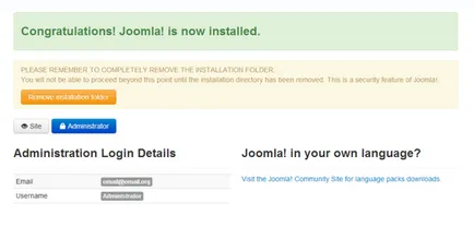 instalarea joomla