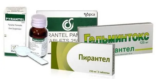 лікувати глисти пирантел