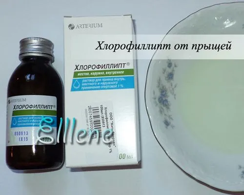 вилікувала прищі хлорофіліпту