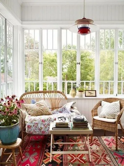 verandă frumoasă la cabana