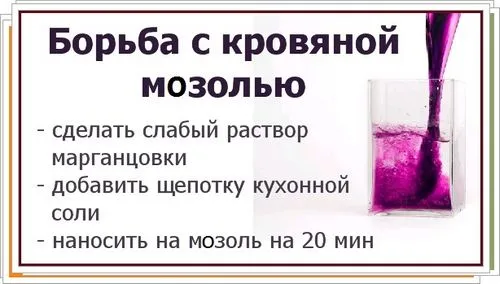 Кров'яна мозоль на ногах кров'яна мозоль лікування ноги робити всередині позбутися