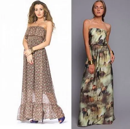 Model de rochie de vară - lung și scurt