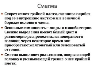 як лікувати виділення смегми