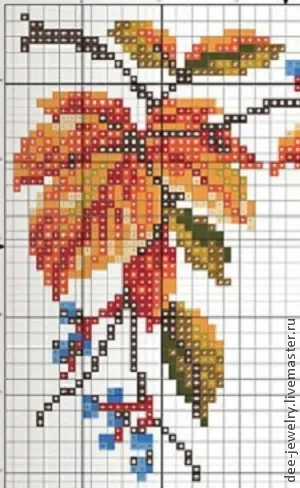 Beadwork pe o schiță pentru toamna incepatori brosa, toamna (margele brosa) Beadwork pe o schiță pentru incepatori brosa toamna, toamna