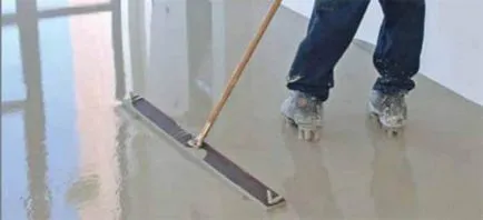 Nivelarea podea cu mâinile lor - cum să se alinieze la podea, în 3 etape