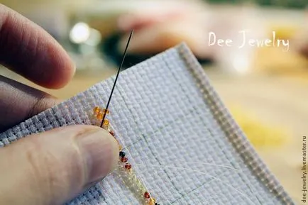 Beadwork pe o schiță pentru incepatori brosa toamna, toamna (pe panza broderie) Beadwork pe o schiță pentru incepatori brosa toamna, toamna