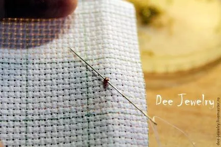 Beadwork pe o schiță pentru toamna incepatori brosa, toamna (margele japoneze Toho dimensiune) Beadwork pe o schiță pentru incepatori brosa toamna, toamna