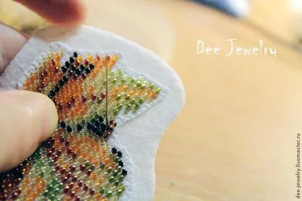 Beadwork pe o schiță pentru toamna incepatori brosa, toamna (margele brosa) Beadwork pe o schiță pentru incepatori brosa toamna, toamna
