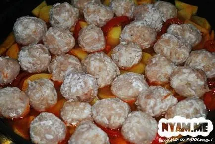cartofi tocana de delicioase cu chiftele (reteta cu foto) pe