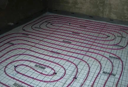Radiante de încălzire prin pardoseală - Instalarea mâinile, portalul de construcție (instalare) Radiante de încălzire prin pardoseală - Instalarea mâinile, portalul de construcție