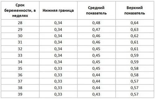 розшифровка узі при вагітності 3 триместр