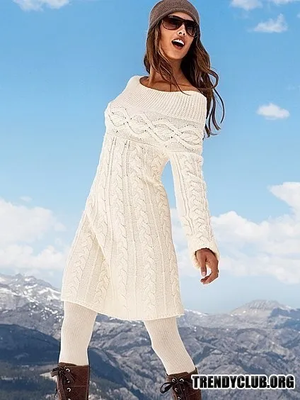 ce să poarte rochie din tricot