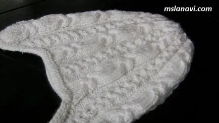 capac tricotate cu urechi, tricot de la Lana vie