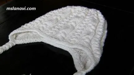 capac tricotate cu urechi, tricot de la Lana vie