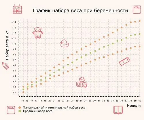 зростання ваги під час вагітності