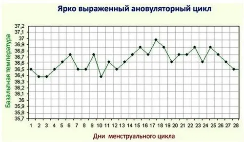 правильний графік базальної температури при овуляції