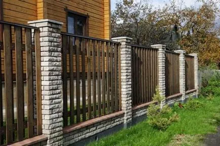Gard pentru casa privata - care materialul pentru a alege pentru gard - 100 idei fotografie