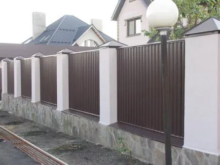 Gard pentru casa privata - care materialul pentru a alege pentru gard - 100 idei fotografie