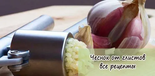 лікувати глисти часником