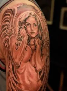 Înțeles femeie tatuaj sau o femeie, ceea ce înseamnă un tatuaj