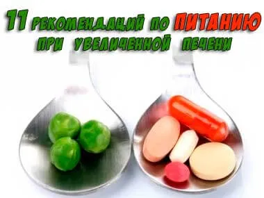 дієта при збільшенні печінки