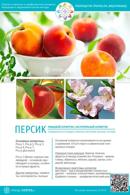 алергія на персик