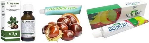 настойка кінського каштана