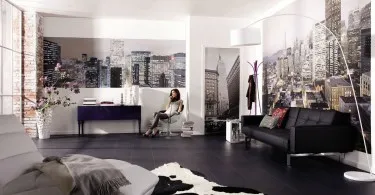 perete de accent în design interior