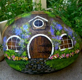casă mică decorative pentru o gradina sau case pentru paturi (paturi) Casa decorative mici pentru o gradina sau de flori paturi pentru case